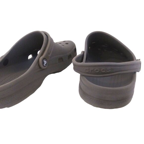 Crocs Classic Shoes Mens Size 12 Gray Rubber Slip On Comfort Faux Fur Round Toe - Picture 5 of 7